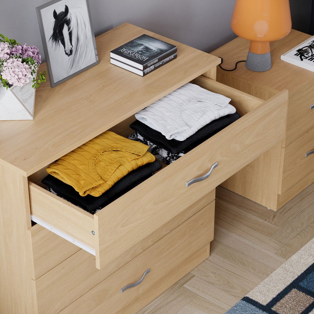 VIDA DESIGNS Riano 4 Drawer Pine Chest of Drawers Image 5