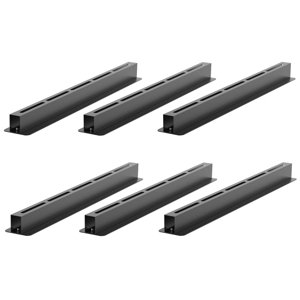 Gr8 Home 6 Piece Overhead Storage Utility Bin Rack Brackets Image 1