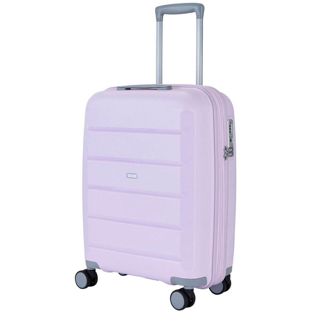 Rock Tulum Small Purple Hardshell Expandable Suitcase Image 1