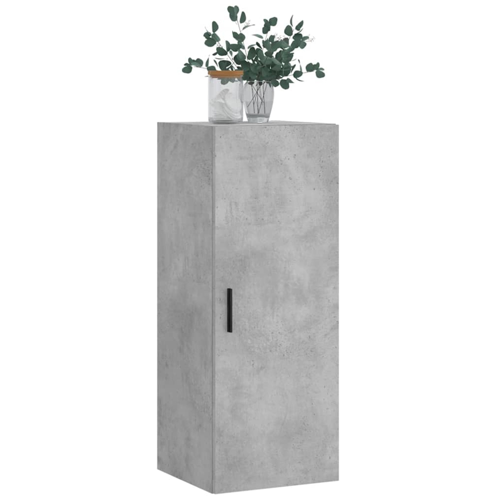 vidaXL Single Door Concrete Grey Wall Mounted Cabinet Image 3