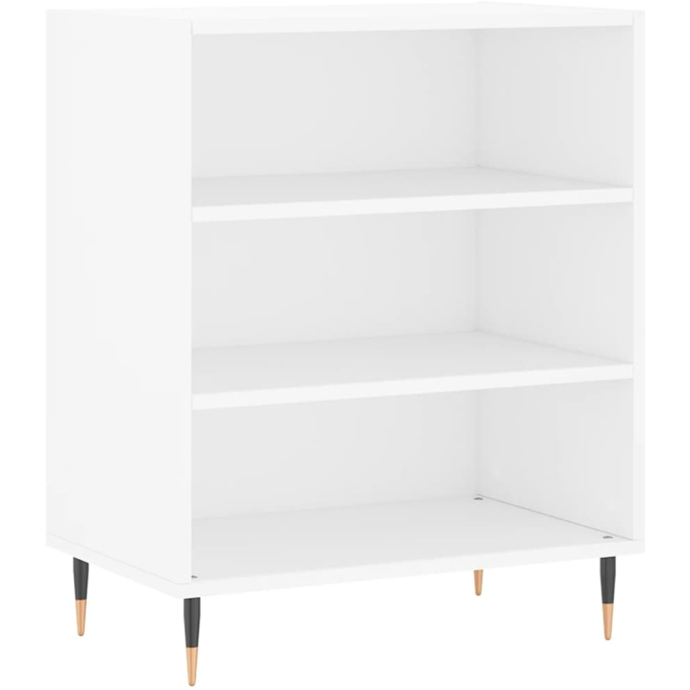 vidaXL 3 Shelf White Sideboard Image 2