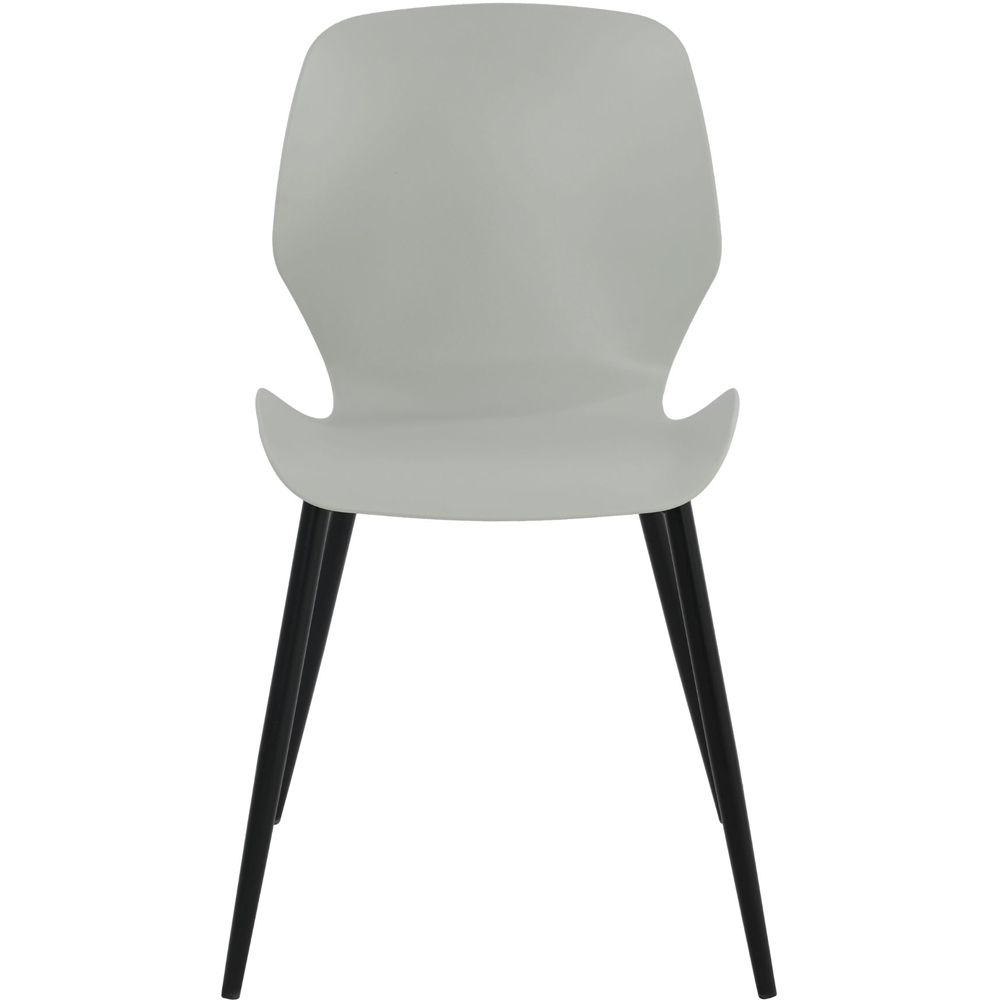 Core Products Carnaby Set of 2 Light Grey Plastic Kitchen Chair Image 7
