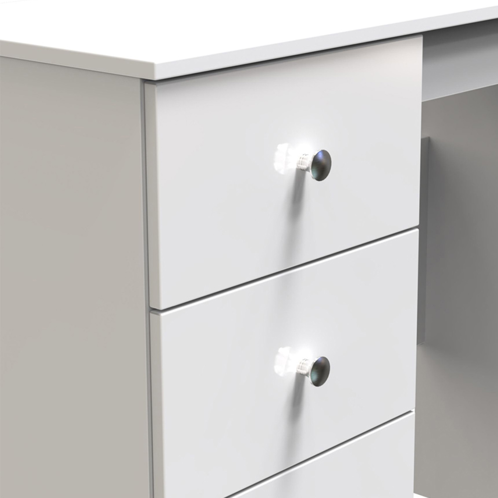 Crowndale Yarmouth 3 Drawer White Vanity Ready Assembled Image 5