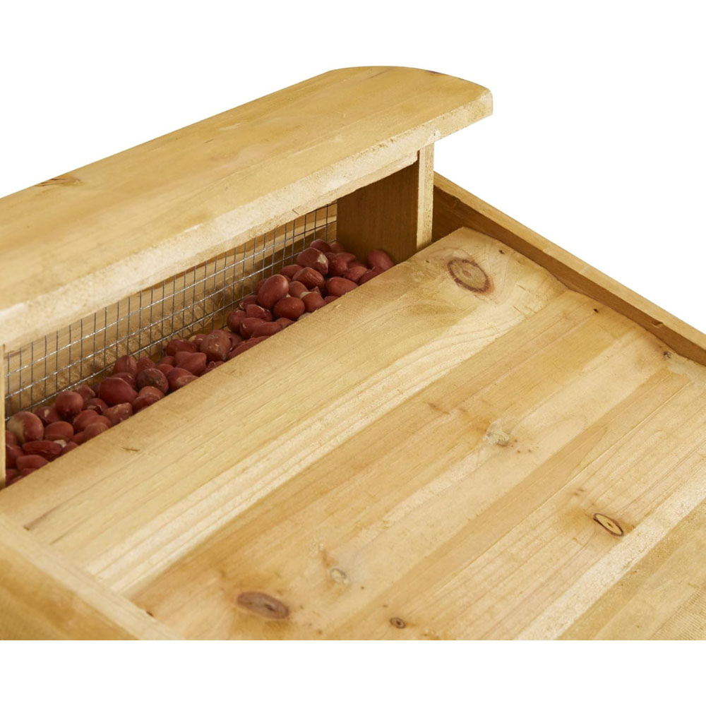 Happy Beaks Premium Wooden Bird Table with Built-In Feeder Image 6