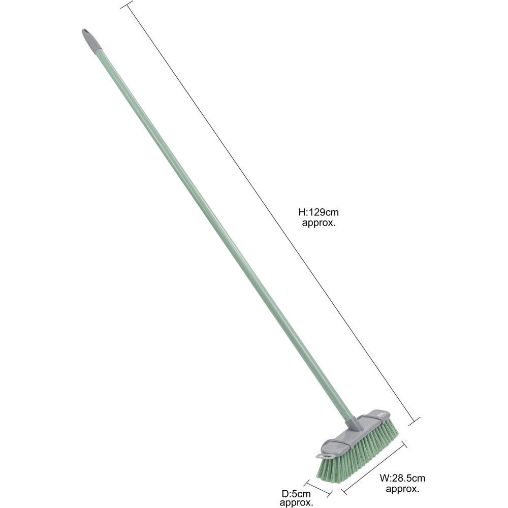 JVL Green Hard Bristle Angled Sweeping Brush Image 6