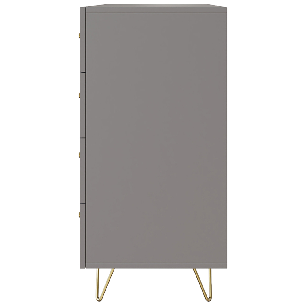 GFW Thalia 4 Drawer Grey Chest of Drawers Image 6