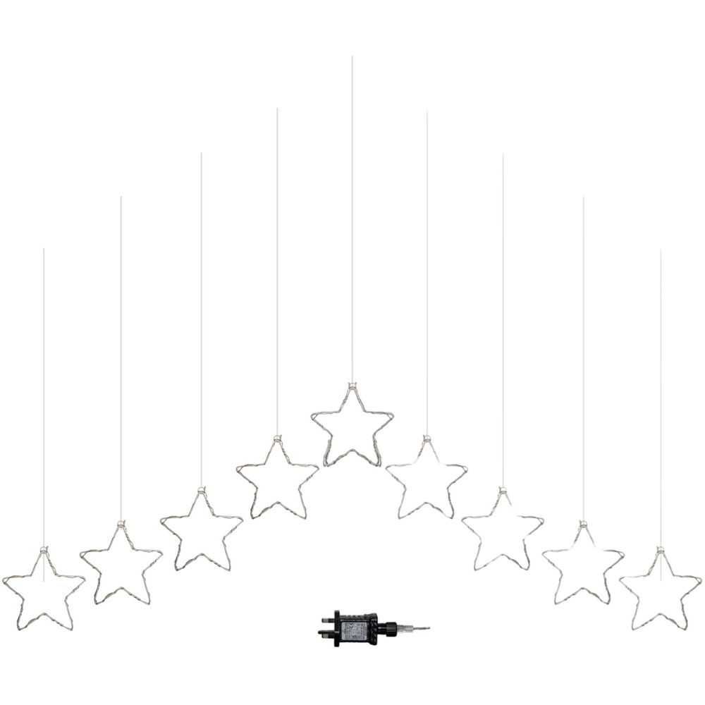 Samuel Alexander FlexiBrights 258 Rainbow LED Star Clear Cable Curtain Light 1.2 x 1.2m Image 2