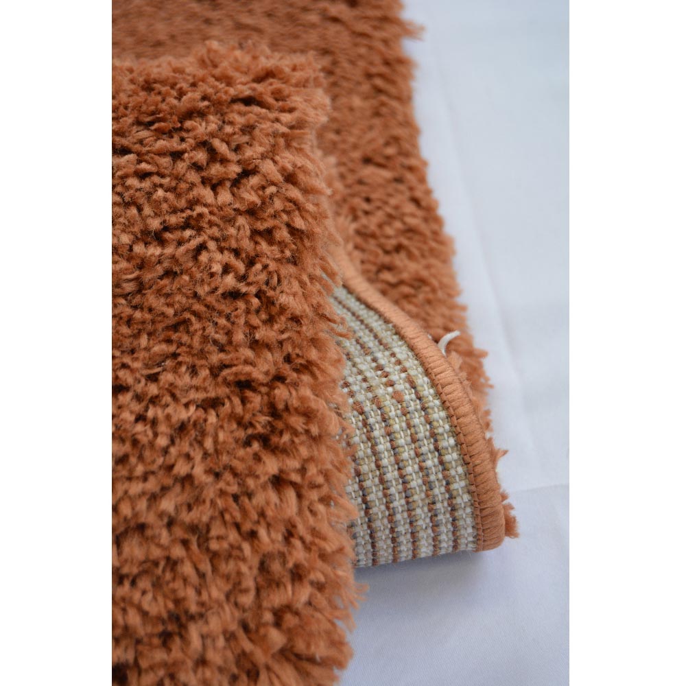 Homemaker Terracotta and Ivory Bubbles Snug Shaggy Rug 200 x 290cm Image 3