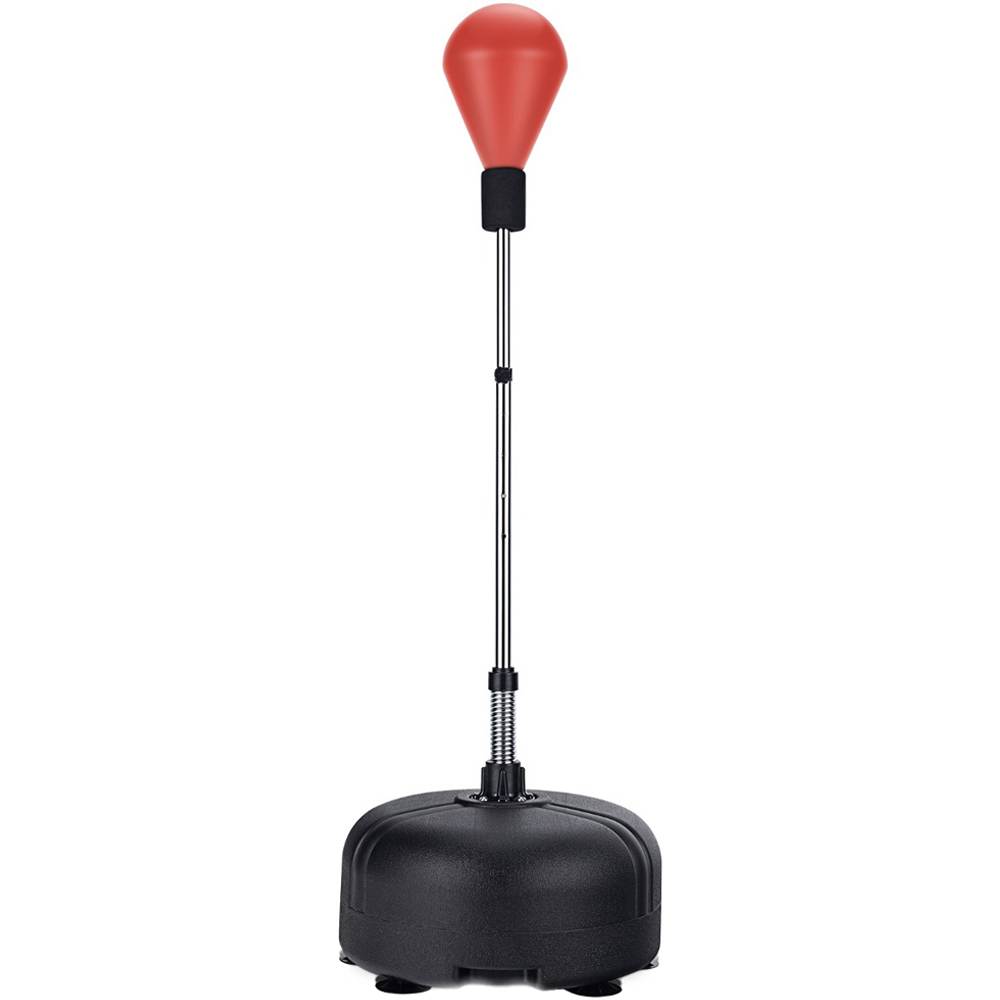 Costway Red Punching Bag with Stand and Gloves Image 1