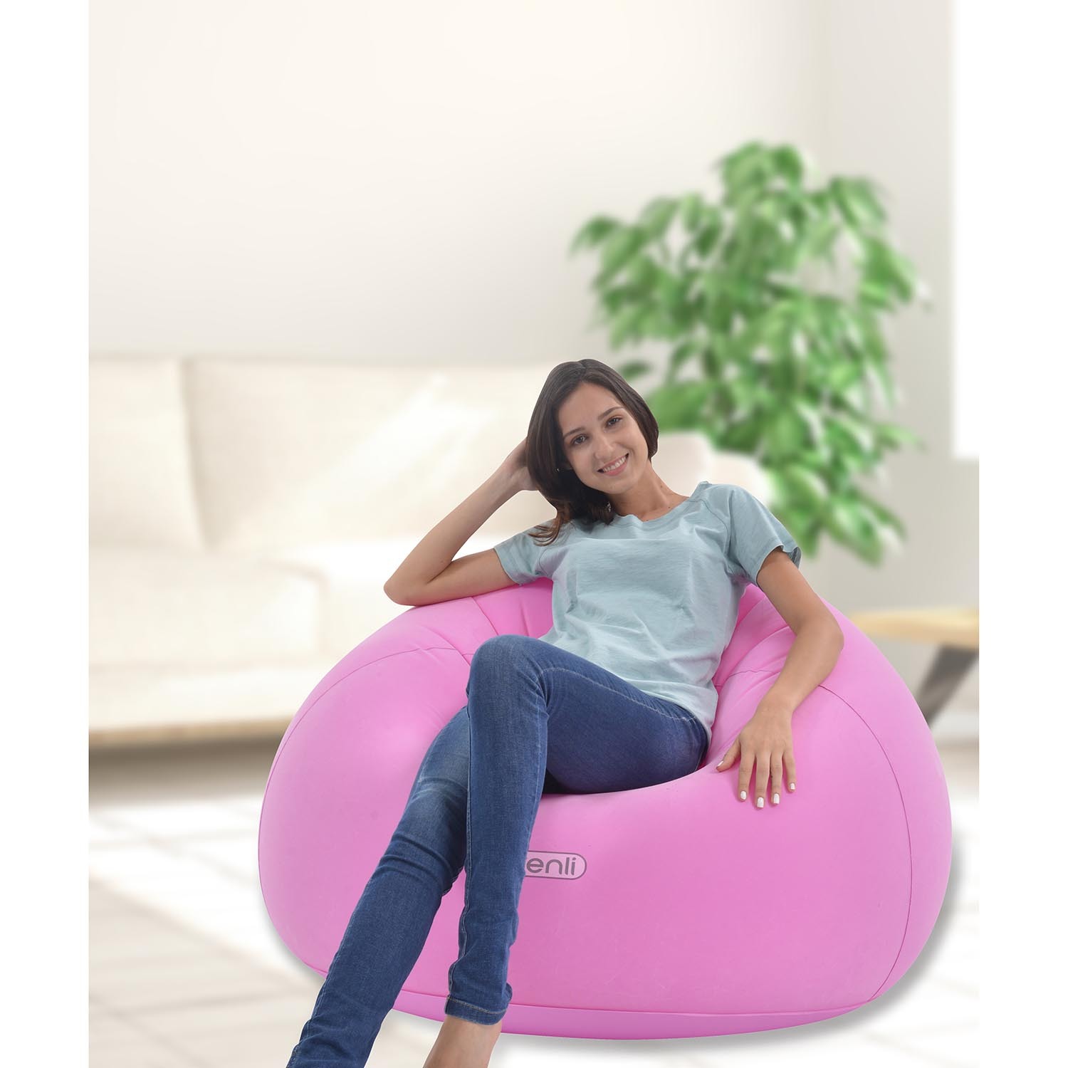Avenli Inflatable Vinyl Chair Image 4