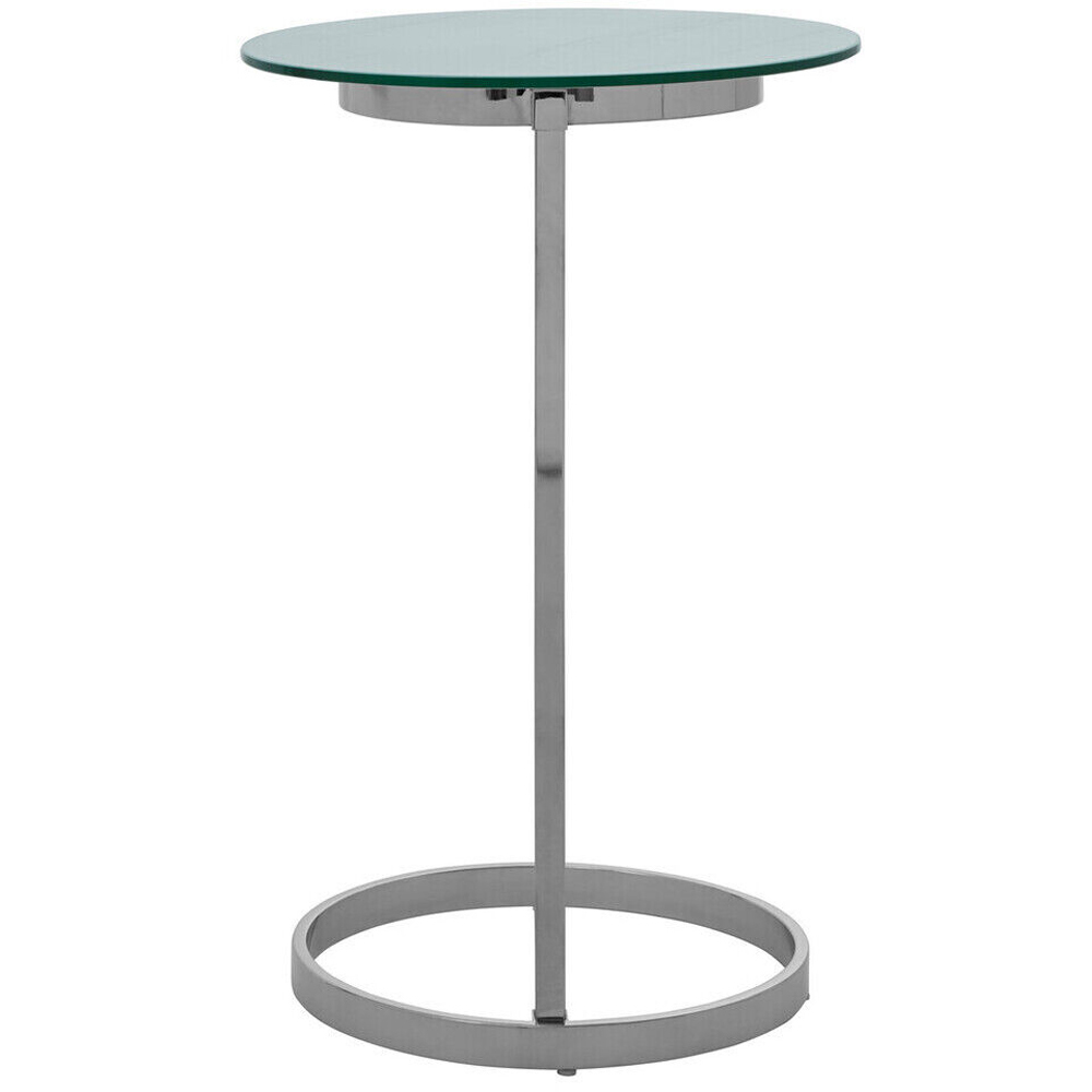 Premier Housewares White Marble Effect Top End Table Image 4