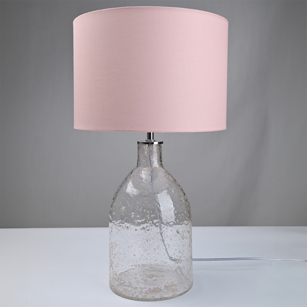 Fiona Table Lamp - Pink and Clear Image 2