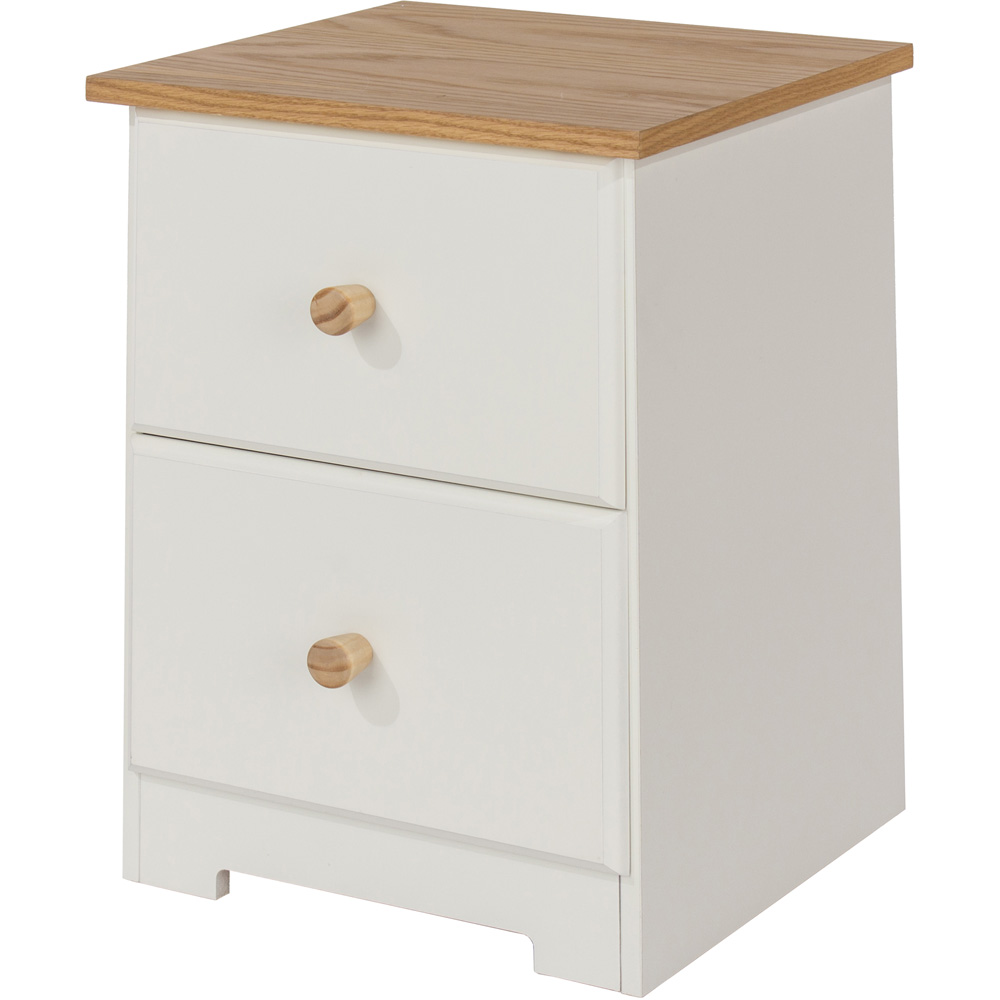 Colorado 2 Drawer Petite Bedside Table Image 2