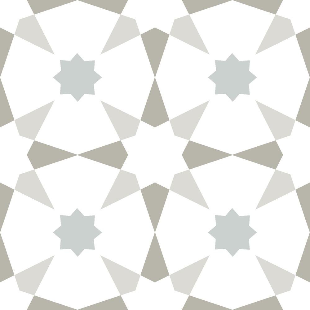 Floorpops Stellar White and Grey Peel and Stick Floor Tile 30.48 x 30.48cm 10 Pack Image 2