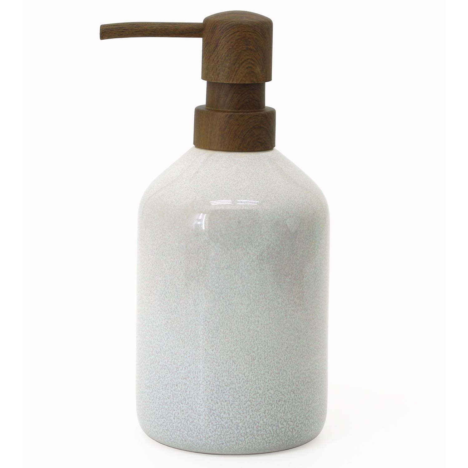 Stone Glaze Soap Dispenser - White Image