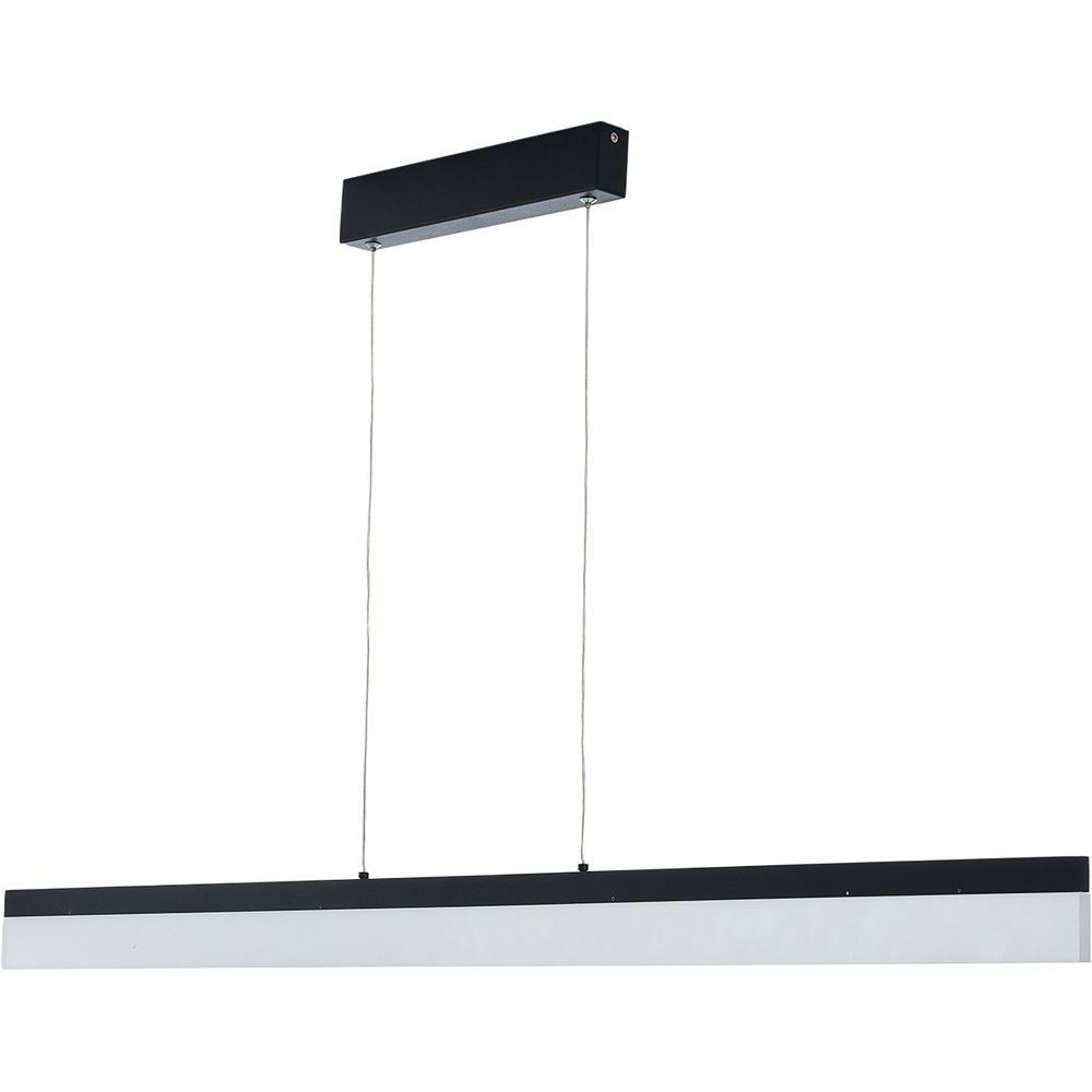 Living and Home 120cm Black LED Adjustable Chandelier with Remote Control Image 4