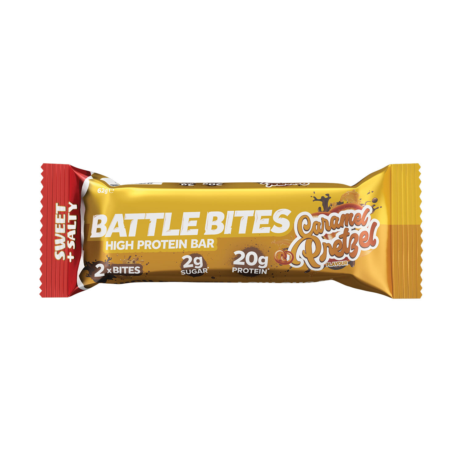 Battle Bites Caramel Pretzel Protein Bar Image 1