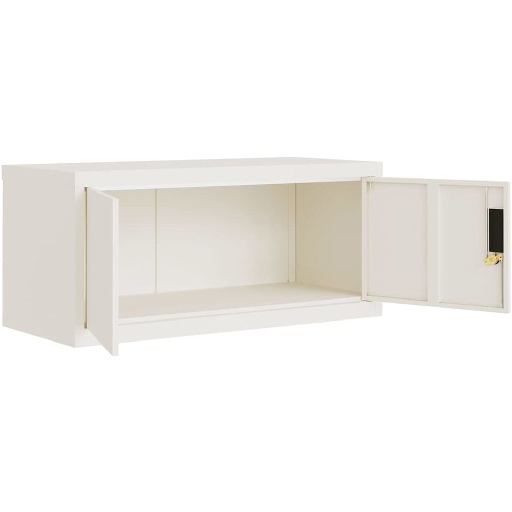 vidaXL 4 Door White Steel Tall File Cabinet Image 5