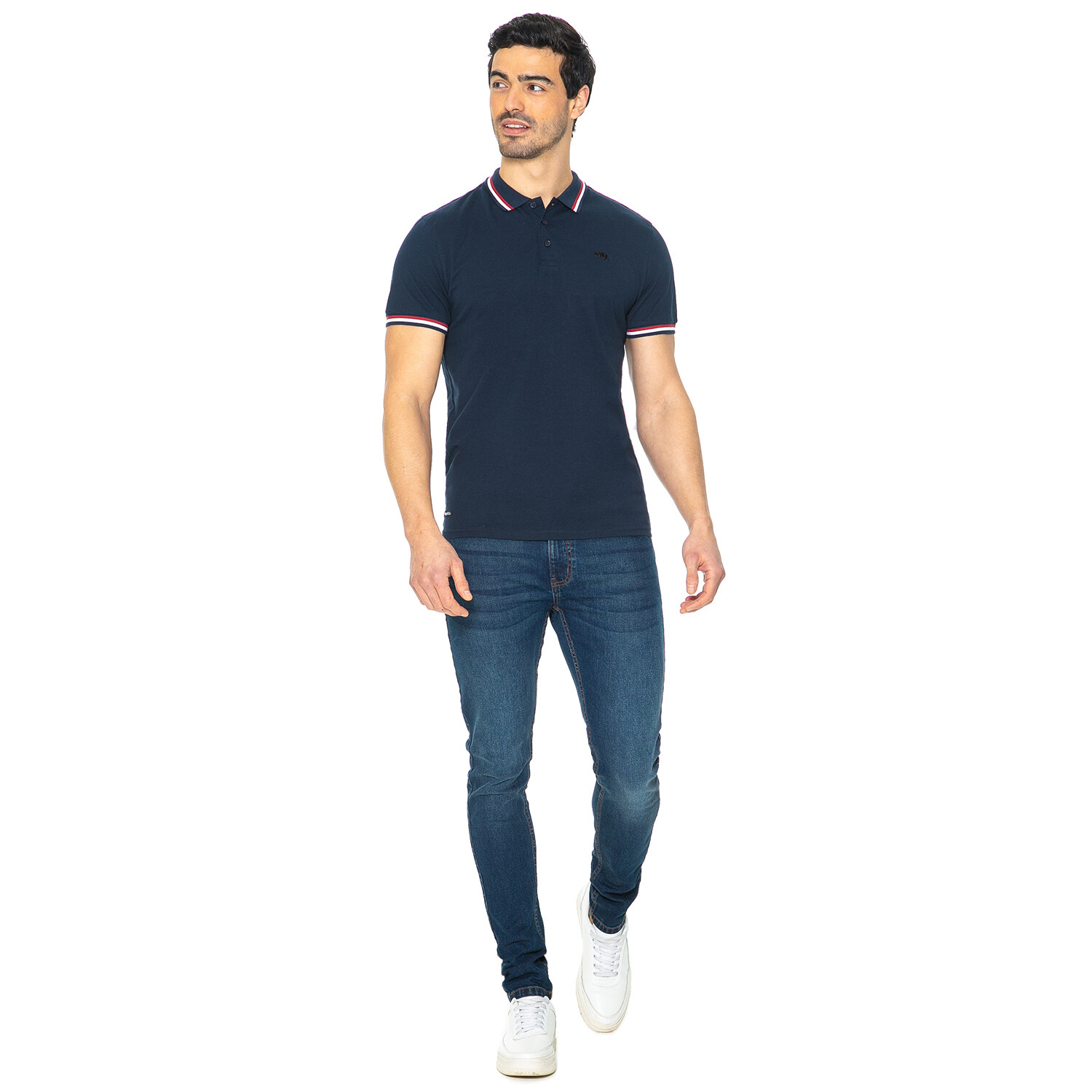 Pack of Two Men's Headland Polo Shirts - Navy / S Image 5