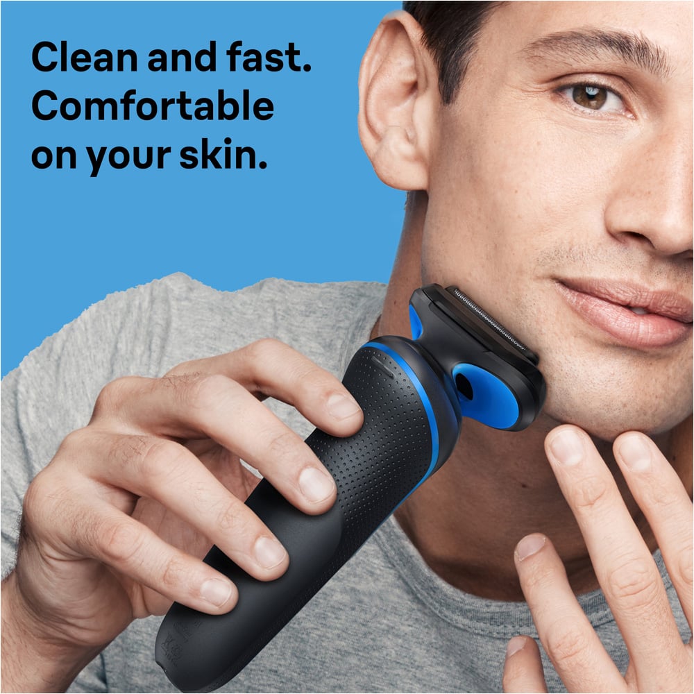 Braun Series 5 52-B7000cc Blue Electric Shaver with SmartCare Centre Image 6