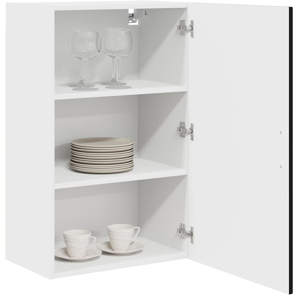 vidaXL Kalmar Single Door Black Wall Kitchen Cabinet Image 3