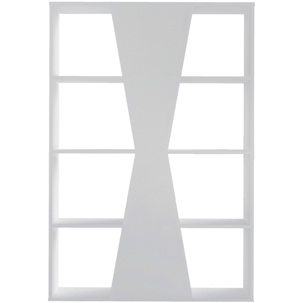 Seconique Naples 12 Shelf White Medium Bookcase Image 4