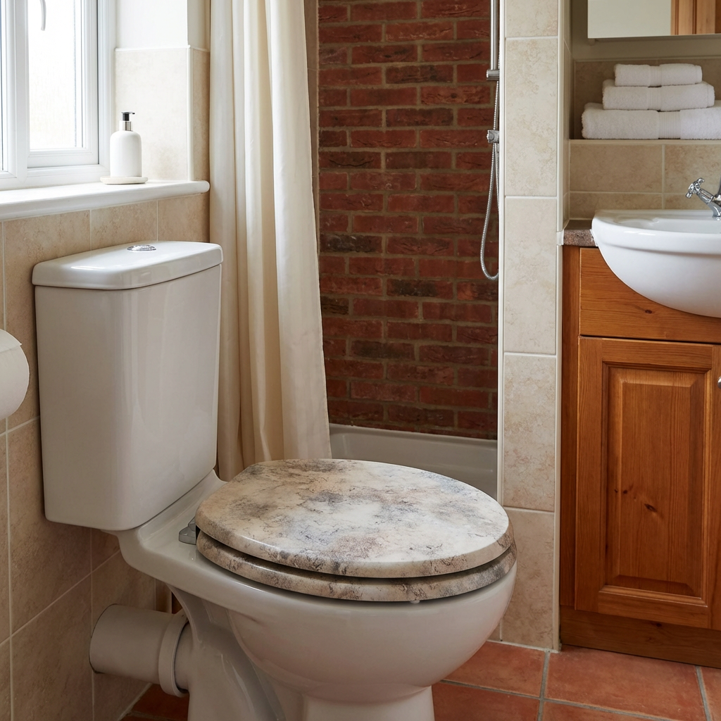 Maybury Toilet Seat Brown Image 5