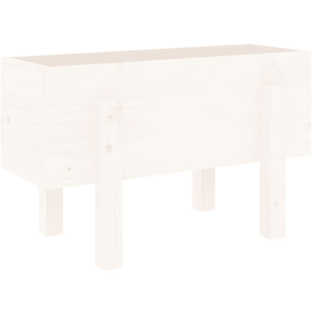 vidaXL White Pine Wood Garden Planter 38 x 30 x 62cm Image 5