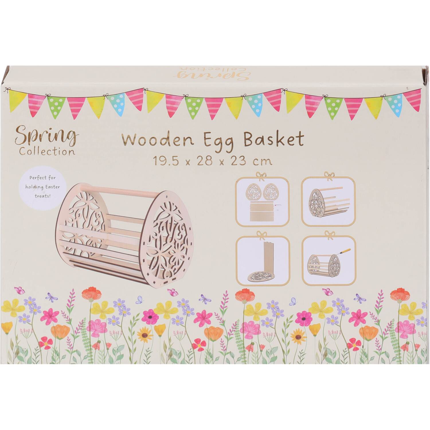 Wooden Egg Basket Natural Image 4
