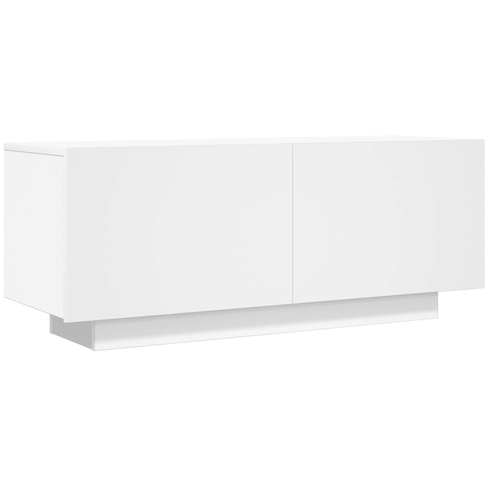 vidaXL 2 Door White TV Cabinet Image 2