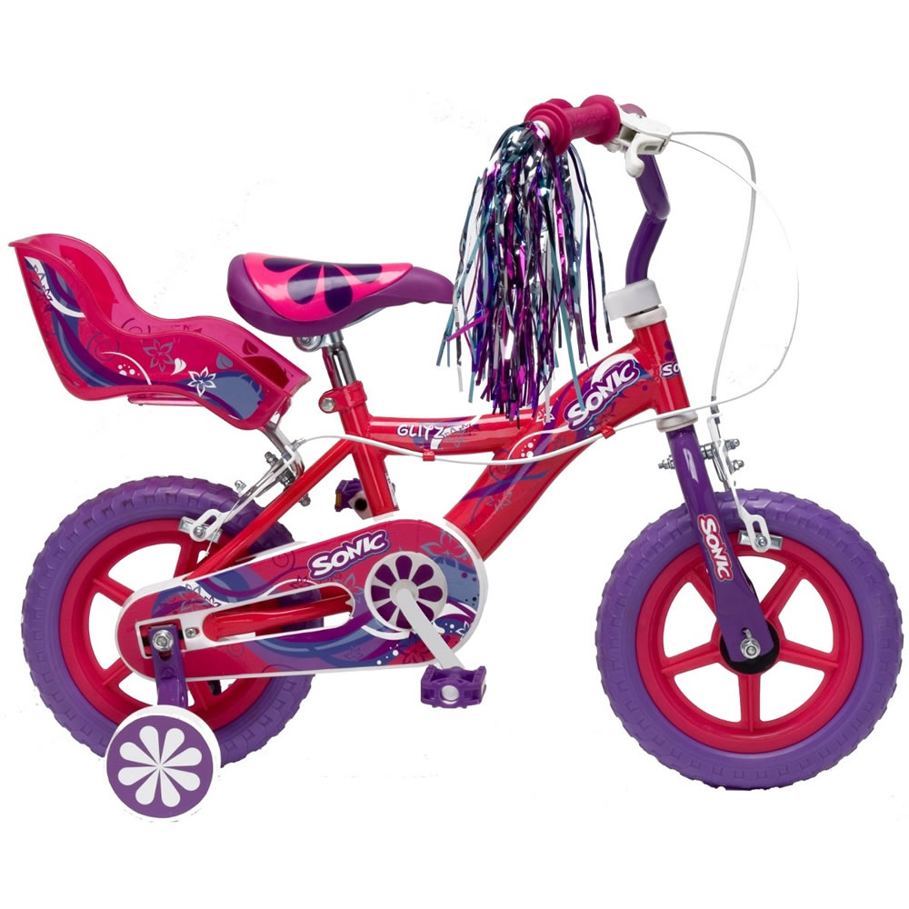Sonic Glitz Kids 12" Pink Bike Image 1