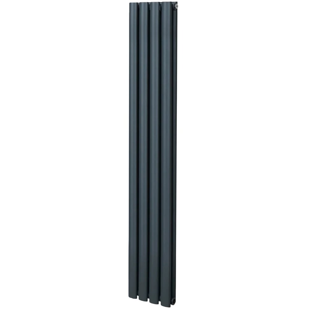 Monster Shop 2797BTU Anthracite Grey Oval Column Radiator 1600 x 240mm Image 3