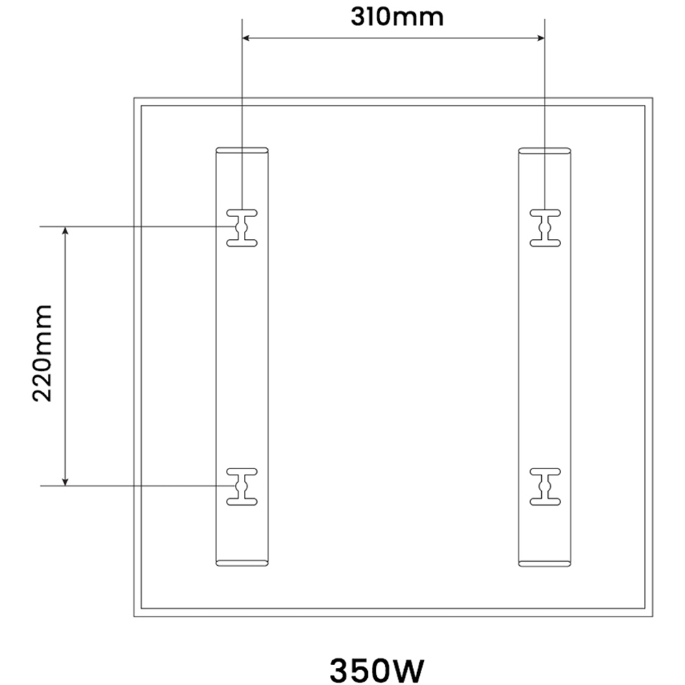 Mirrorstone Nexus Love Quote Wi-Fi Infrared Heating Panel 350W 595 x 595mm Image 9