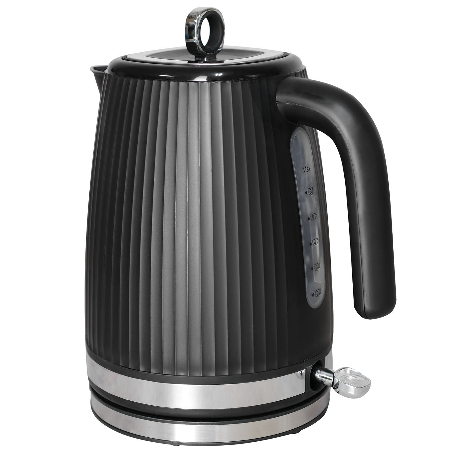 Contour Plastic Kettle 1.7L  - Black Image 1