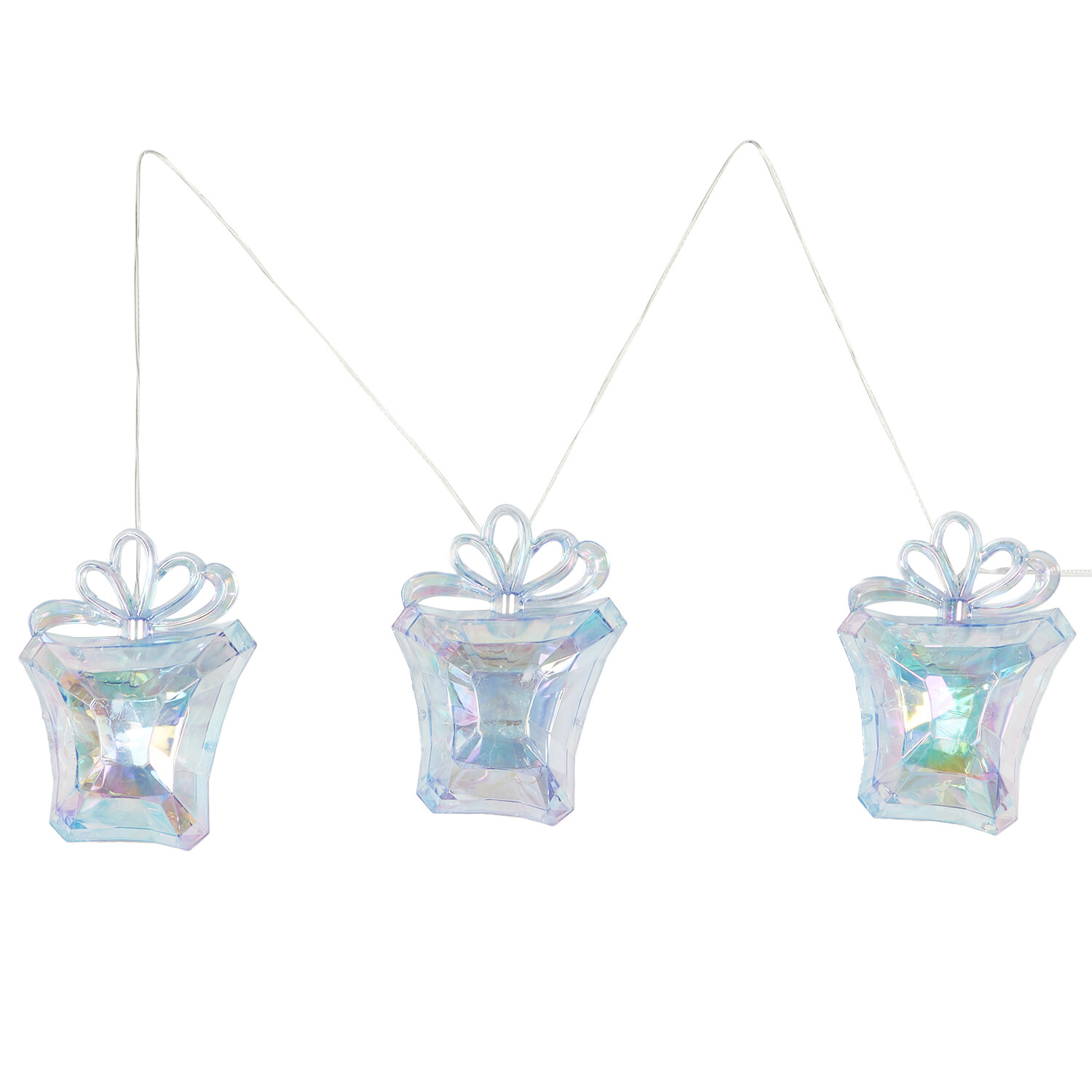 3 Piece LED Present String Light - Blue Image 1