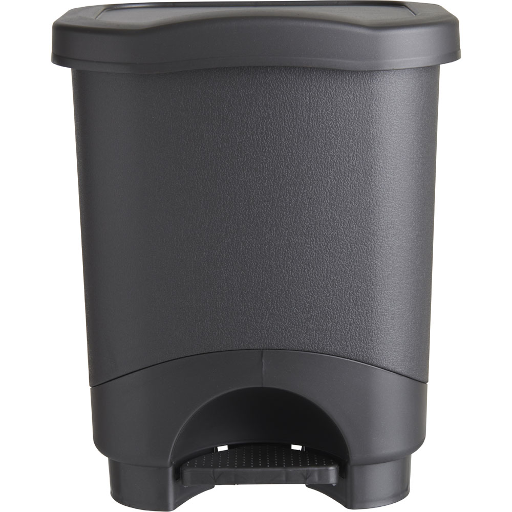wilko Grey Pedal Bin 8L Wilko