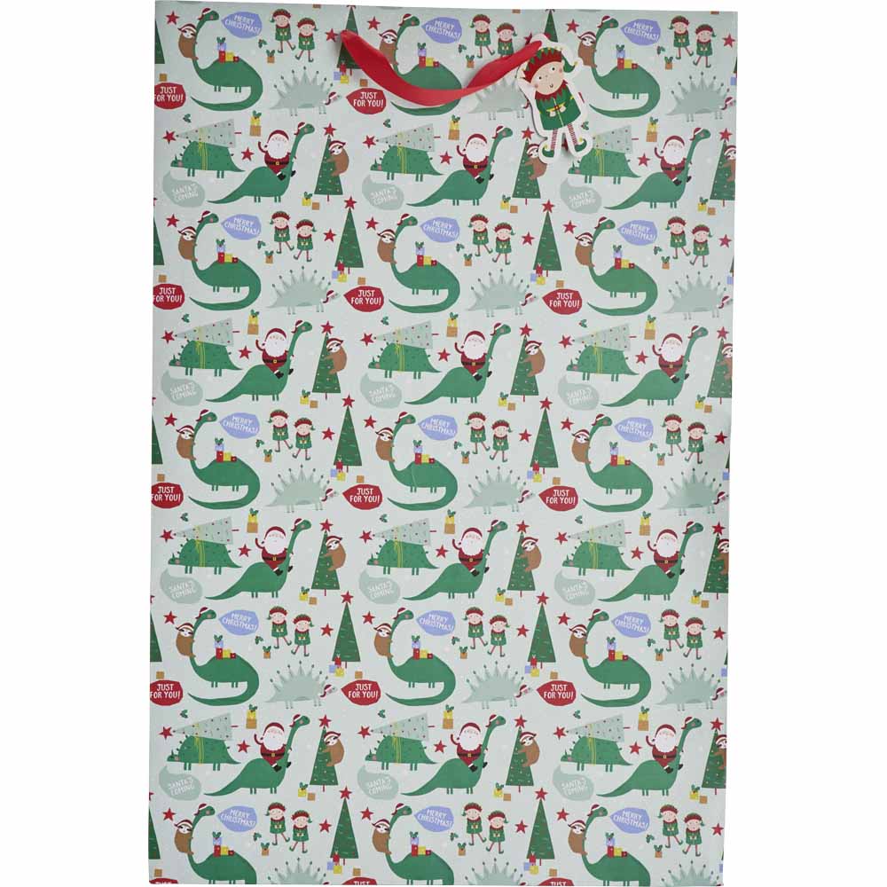 Wilko Festive Fiesta Christmas Gift Bag Jumbo Wilko