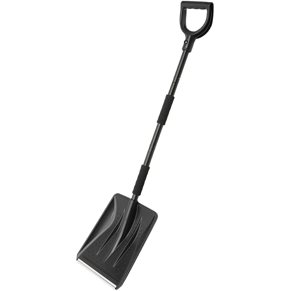 Living and Home Detachable Metal Snow Shovel with Non Slip D Shaped Handle Image 1