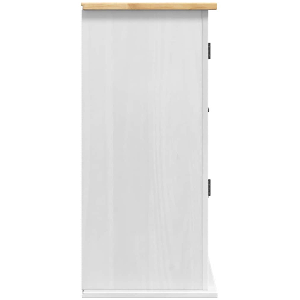 vidaXL 2 Door Single Shelf Corona White Hanging Cabinet Image 6