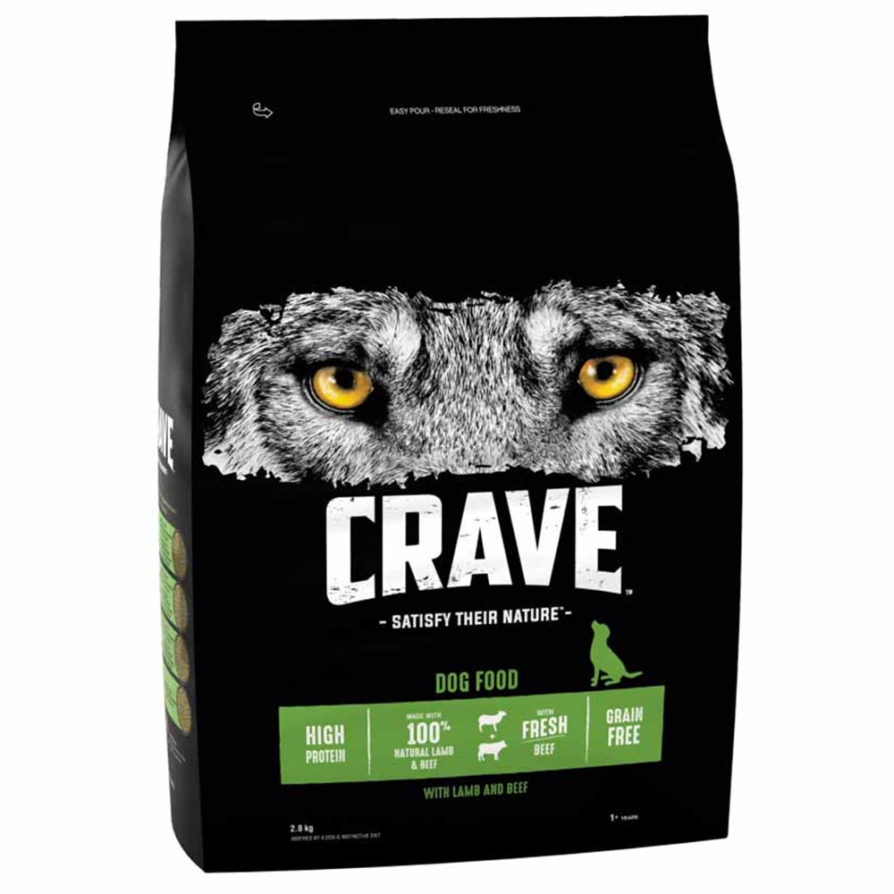 Crave Lamb and Beef Dry Dog Food 2.8kg Image 2