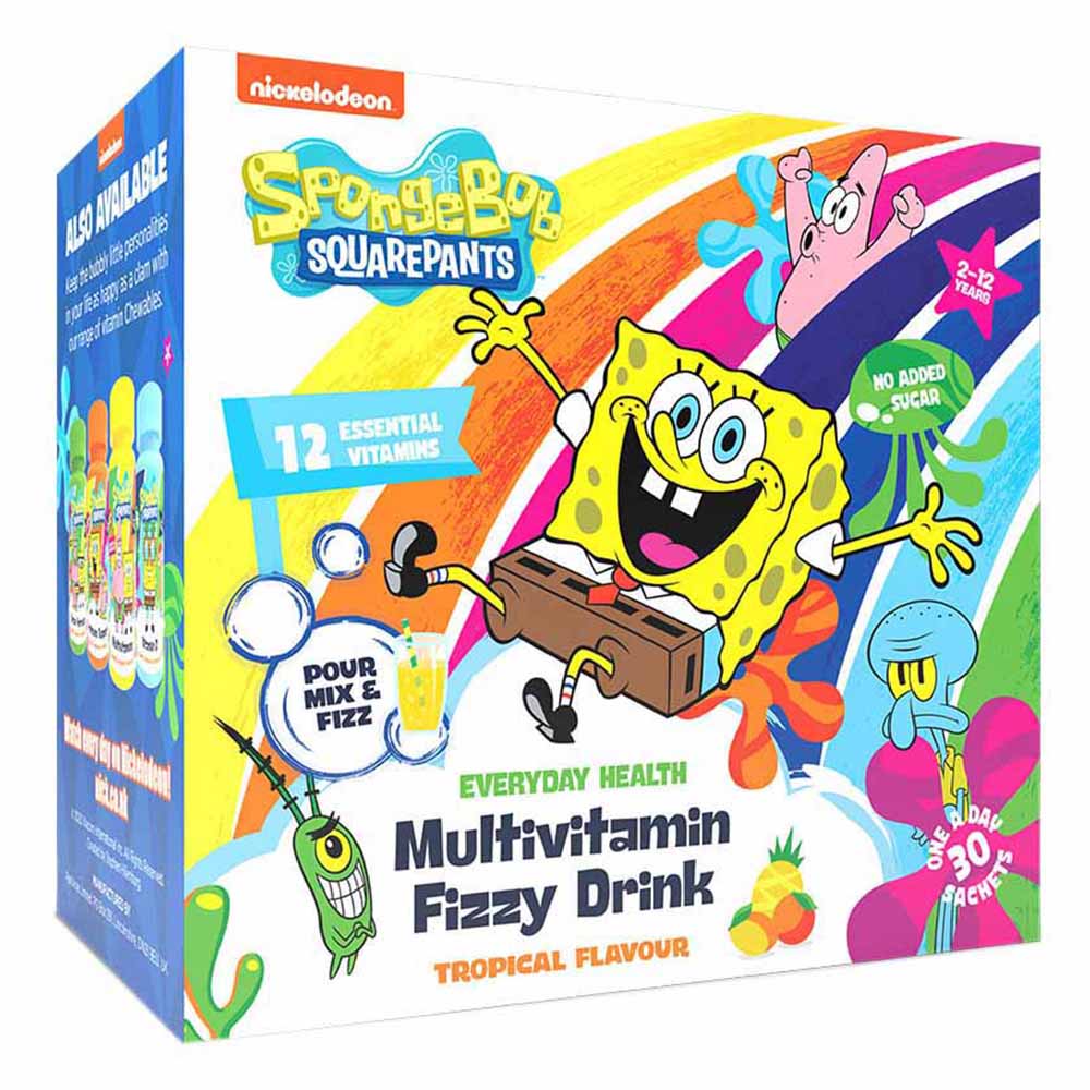 SpongeBob Multivitamin Fizzy Drink 30 pack Image 1