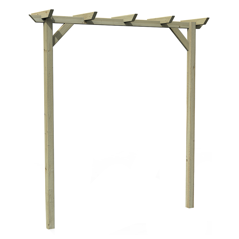 Forest Garden Hanbury 5.4 x 1.6ft Flat Top Arch Image 2