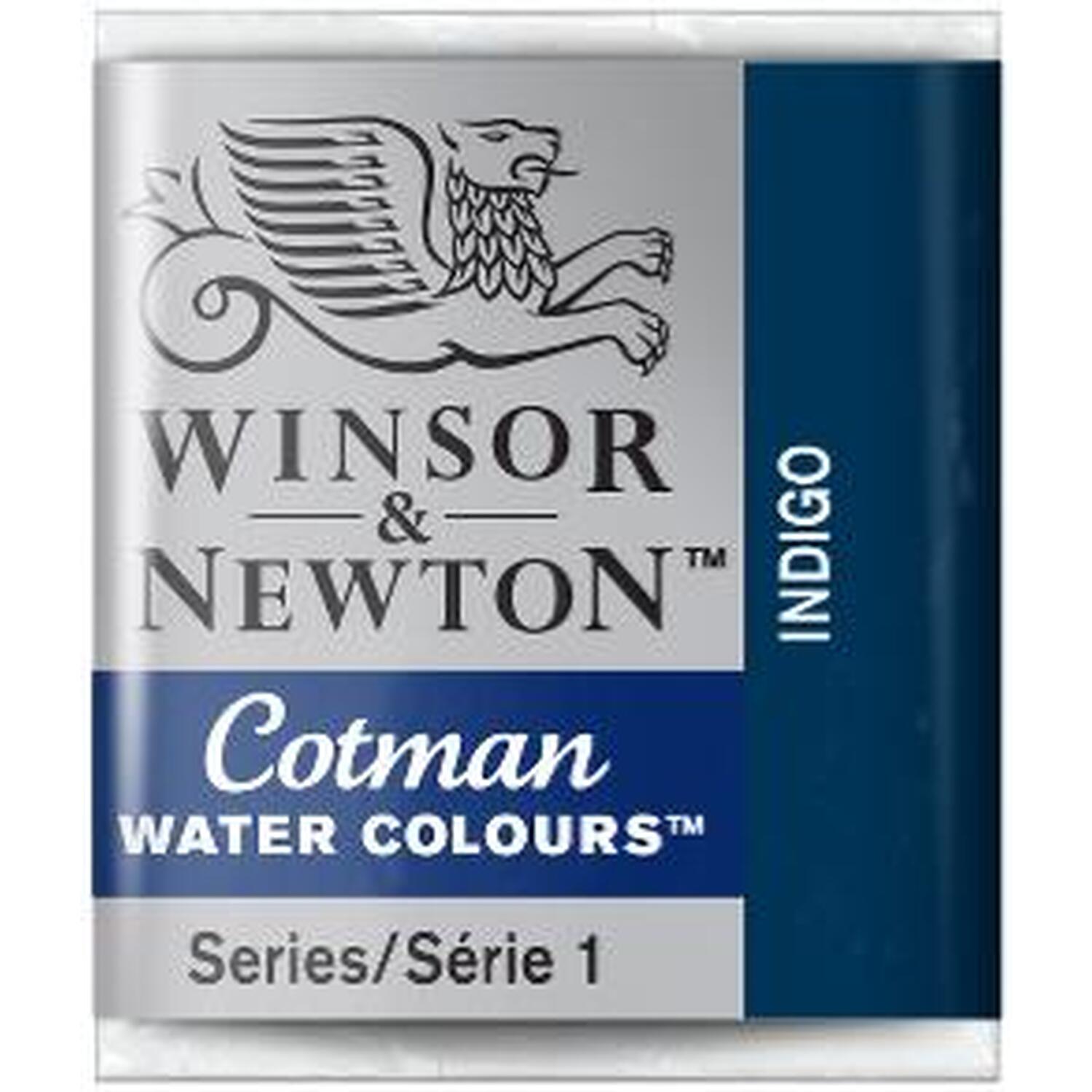 Winsor and Newton Cotman Watercolour Half Pan Paint - Indigo Image