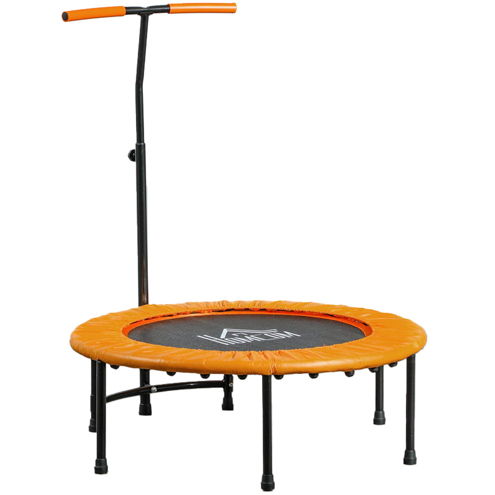 HOMCOM 3ft Orange Fitness Trampoline Image 1