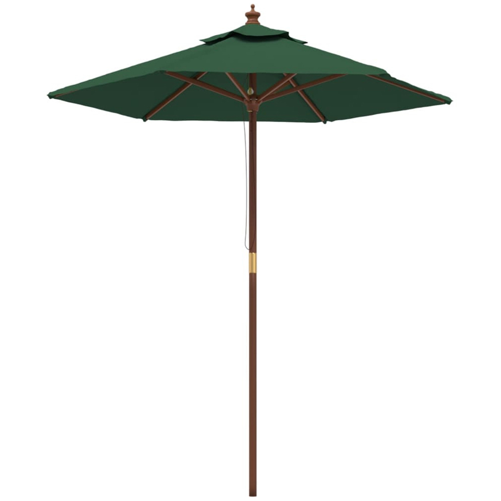 vidaXL Green Garden Parasol 2.3 x 1.9m Image 1