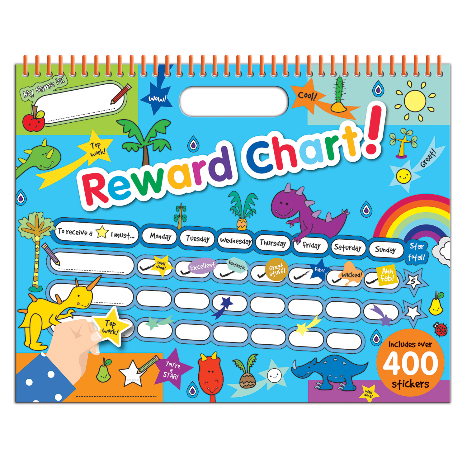 Dinosaur and Jungle Reward Chart Image