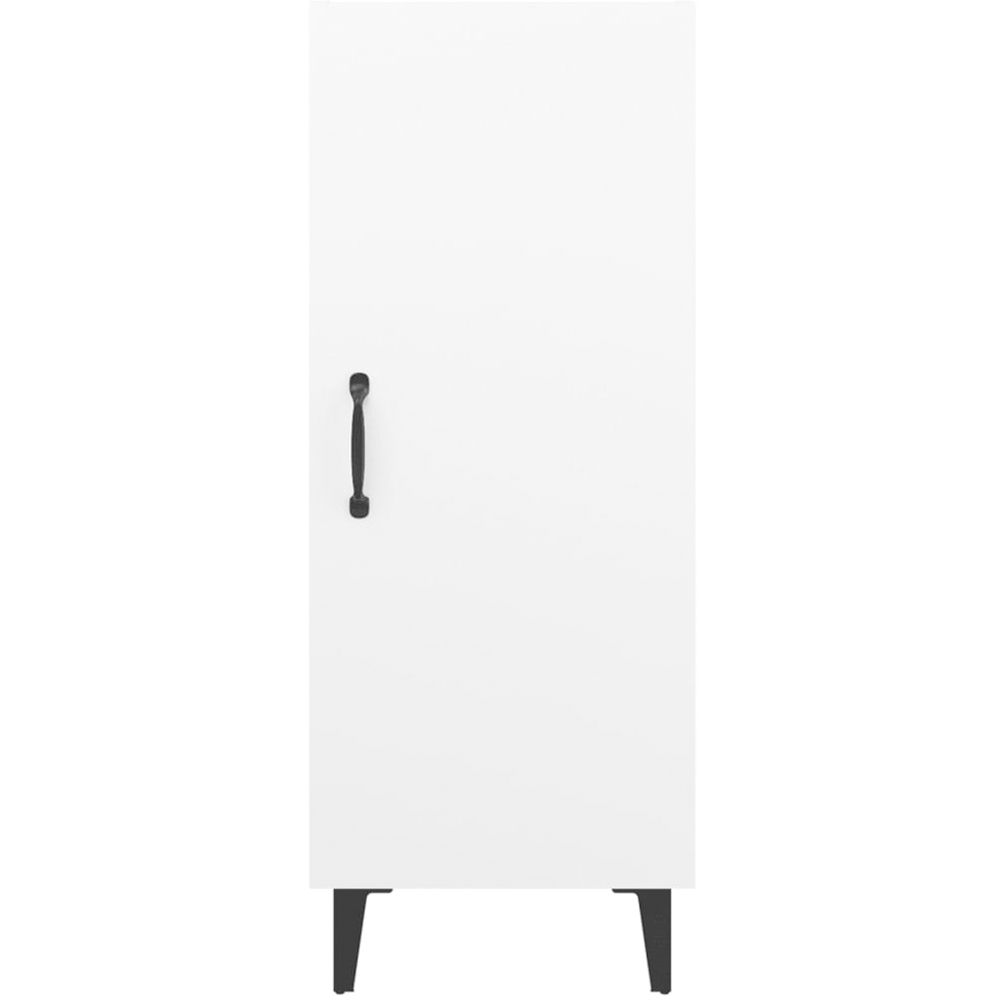 vidaXL Single Door White Sideboard Image 4