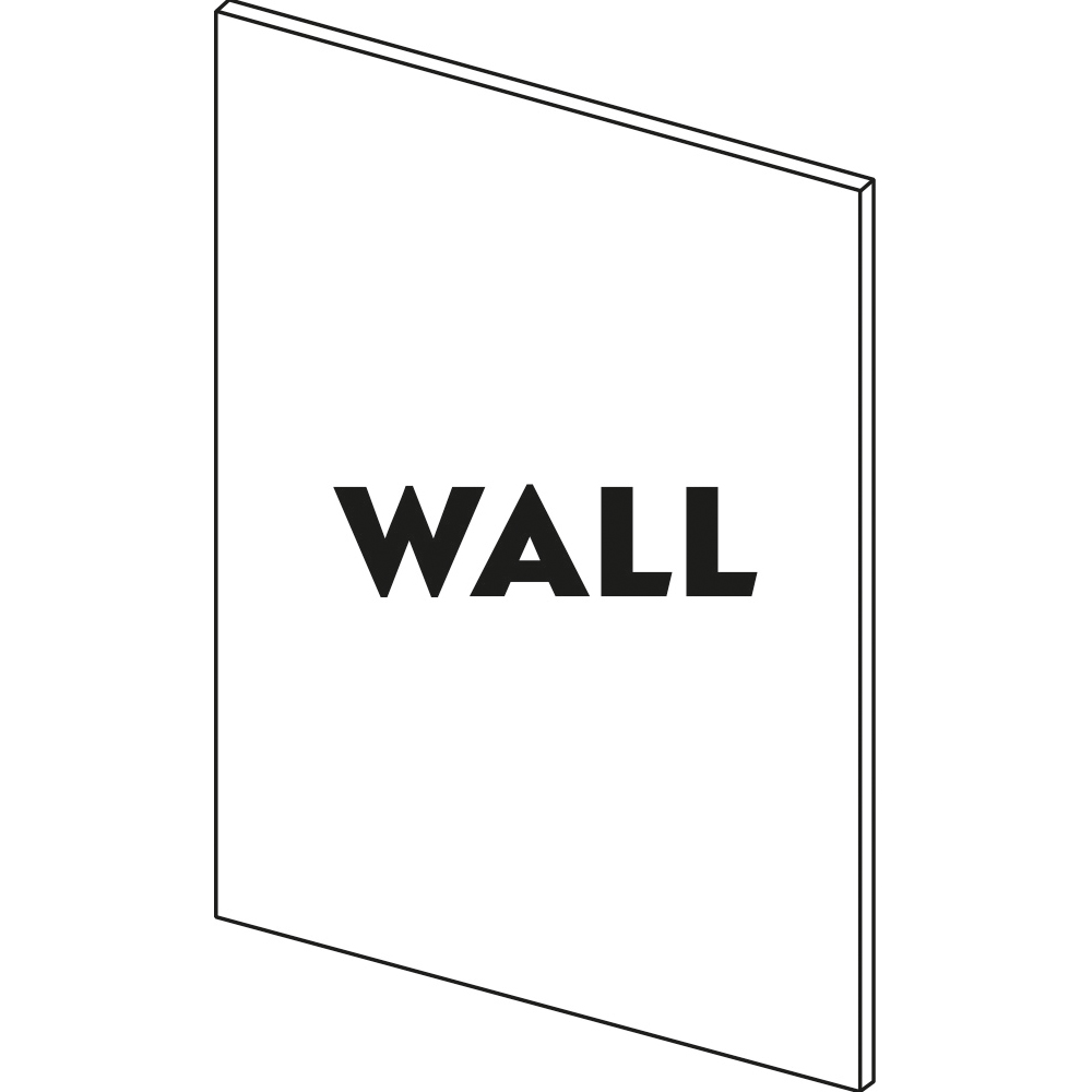 wilko Smooth Matt Shaker Indigo Wall End Panel 350mm Image 1
