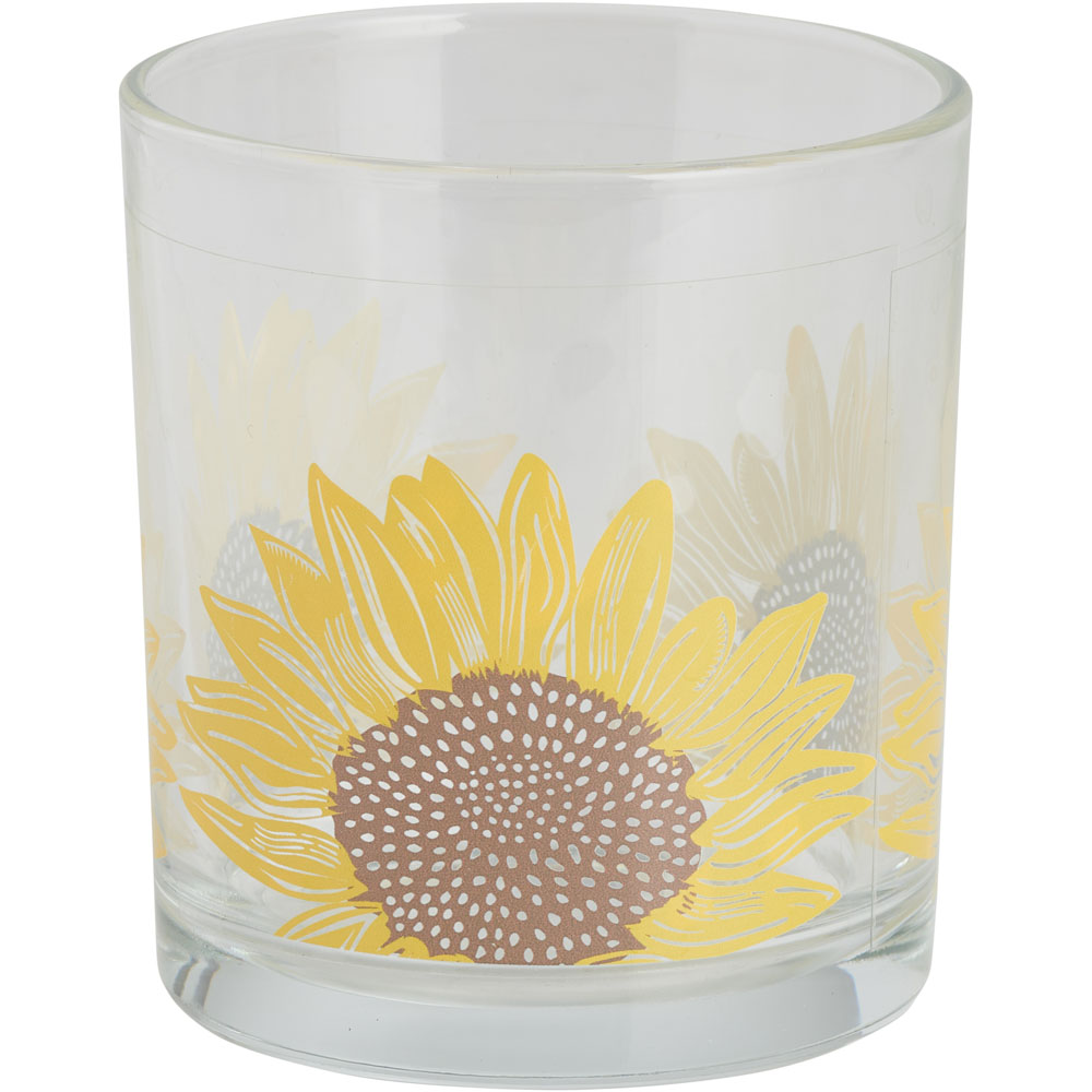 Wilko Sunflower Glass Tumblers 4 Pack Image 4