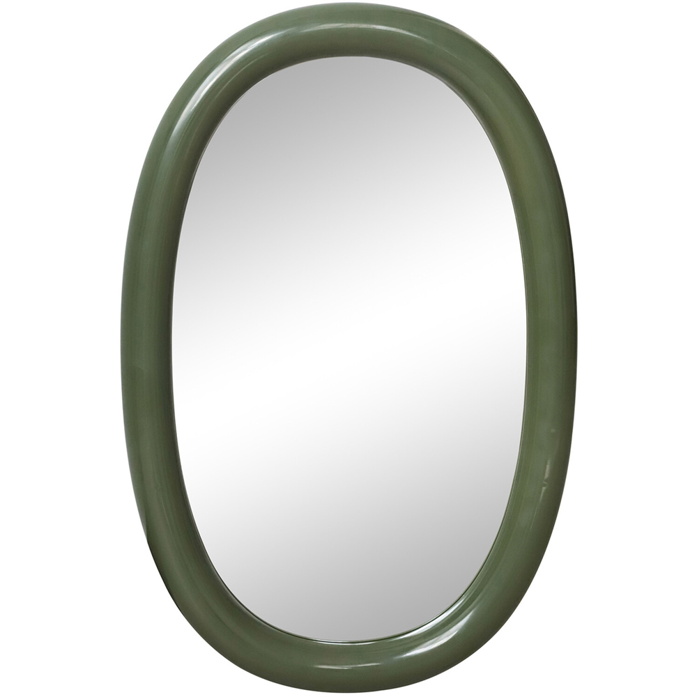 Oval Mirror Olive Image 1